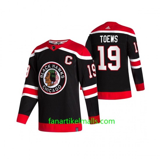 Chicago Blackhawks Trikot Jonathan Toews 19 Adidas 2021 Reverse Retro Authentic